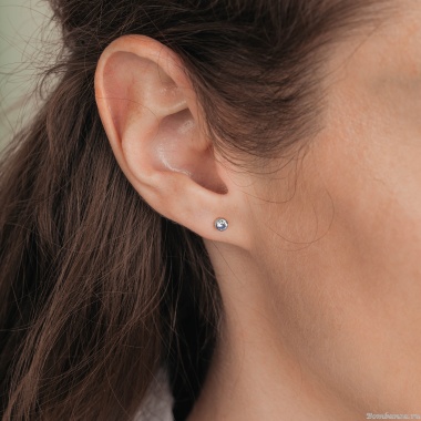 Пусеты Fiore Luna, Cubic zirconia Ske Blue, SWE0128 SB S Пусеты Fiore Luna, Cubic zirconia Ske Blue, SWE0128 SB S
